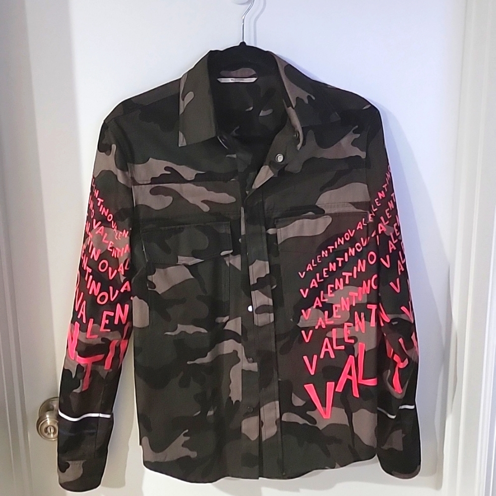 Valentino Camouflage Jacket Shirt